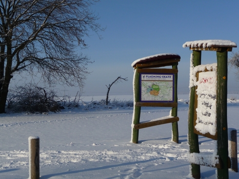 Winterliche Flaeming-Skate im Schnee | Foto: LK TF