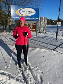 Die Vereinsfamilie Lebahn verlagerte ihr Lauftraining auf die Ski. | Foto: SV Flaeming-Skate e.V.